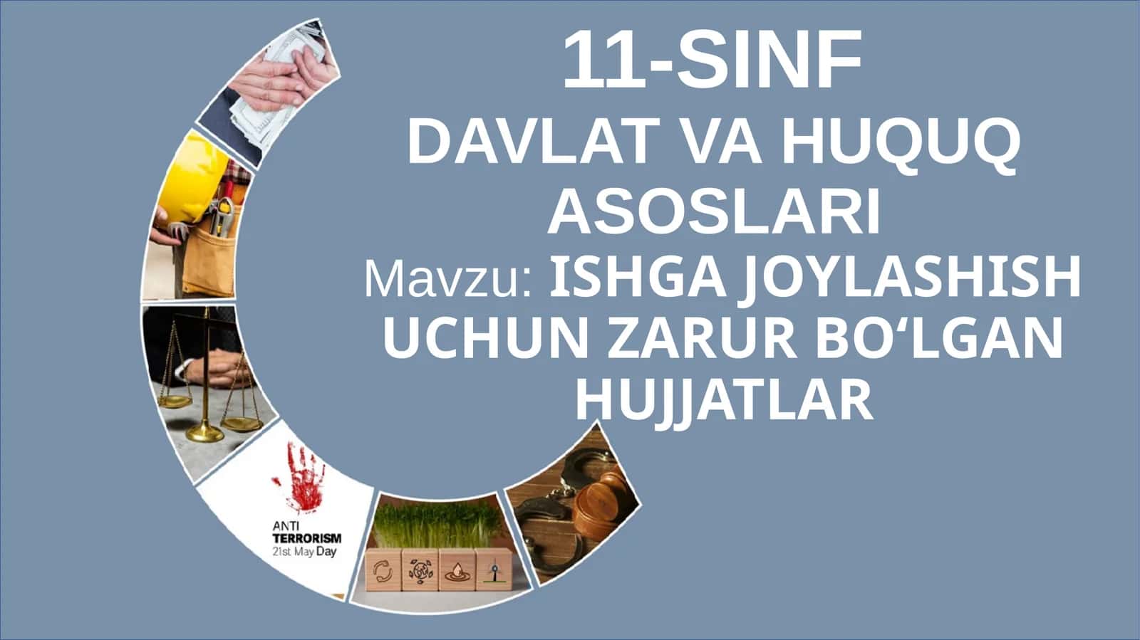 ISHGA JOYLASHISH UCHUN ZARUR BOʻLGAN HUJJATLAR
