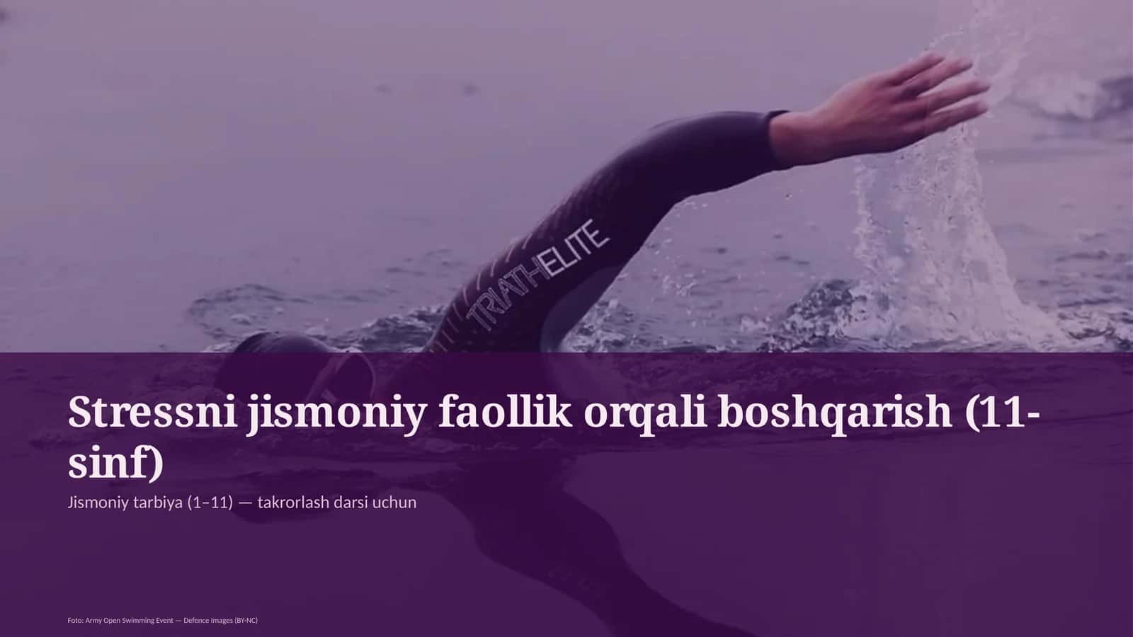 Stressni jismoniy faollik orqali boshqarish (11-sinf)