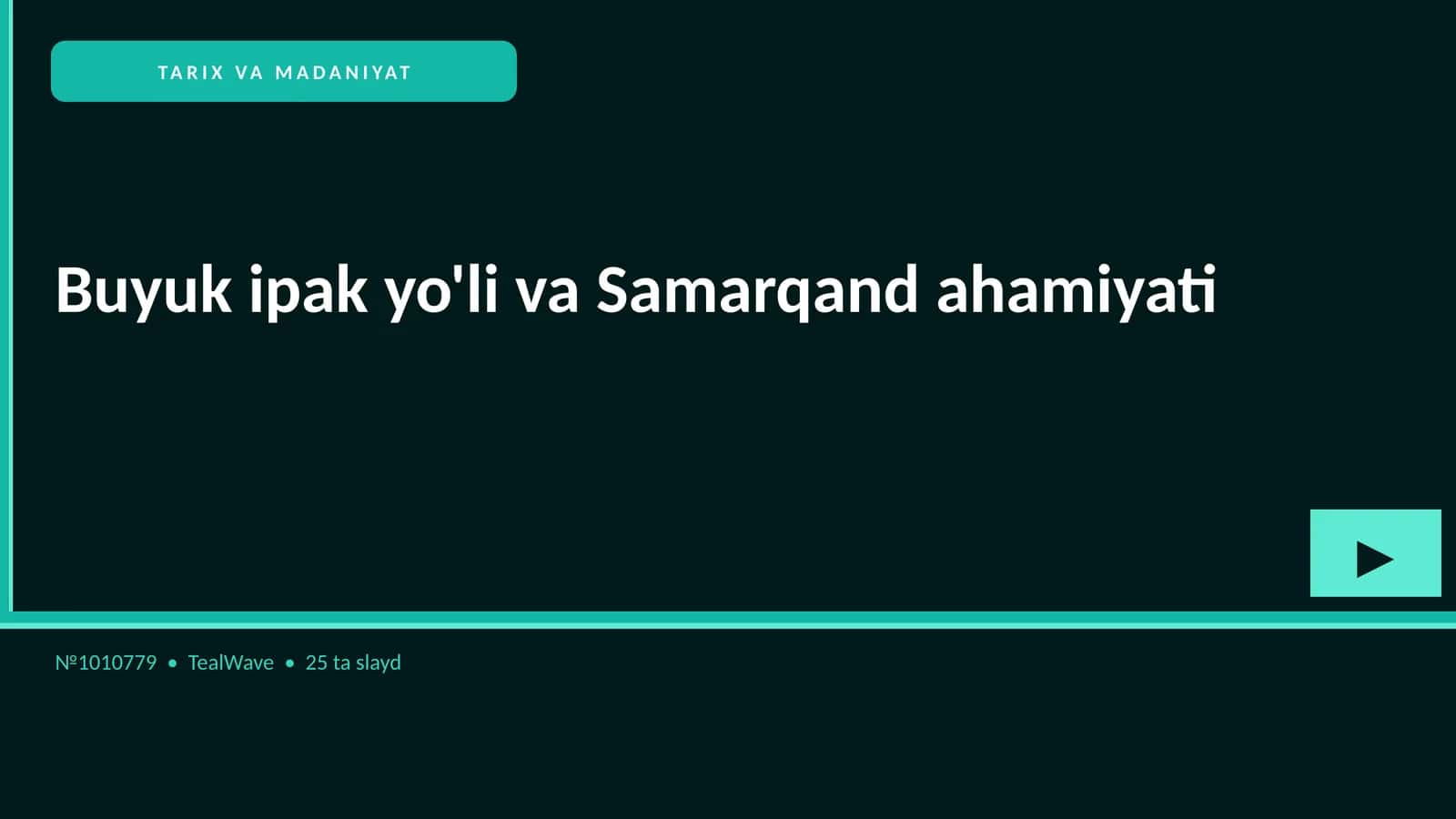 Buyuk ipak yo'li va Samarqand ahamiyati