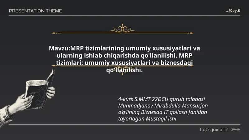 MRP tizimlari