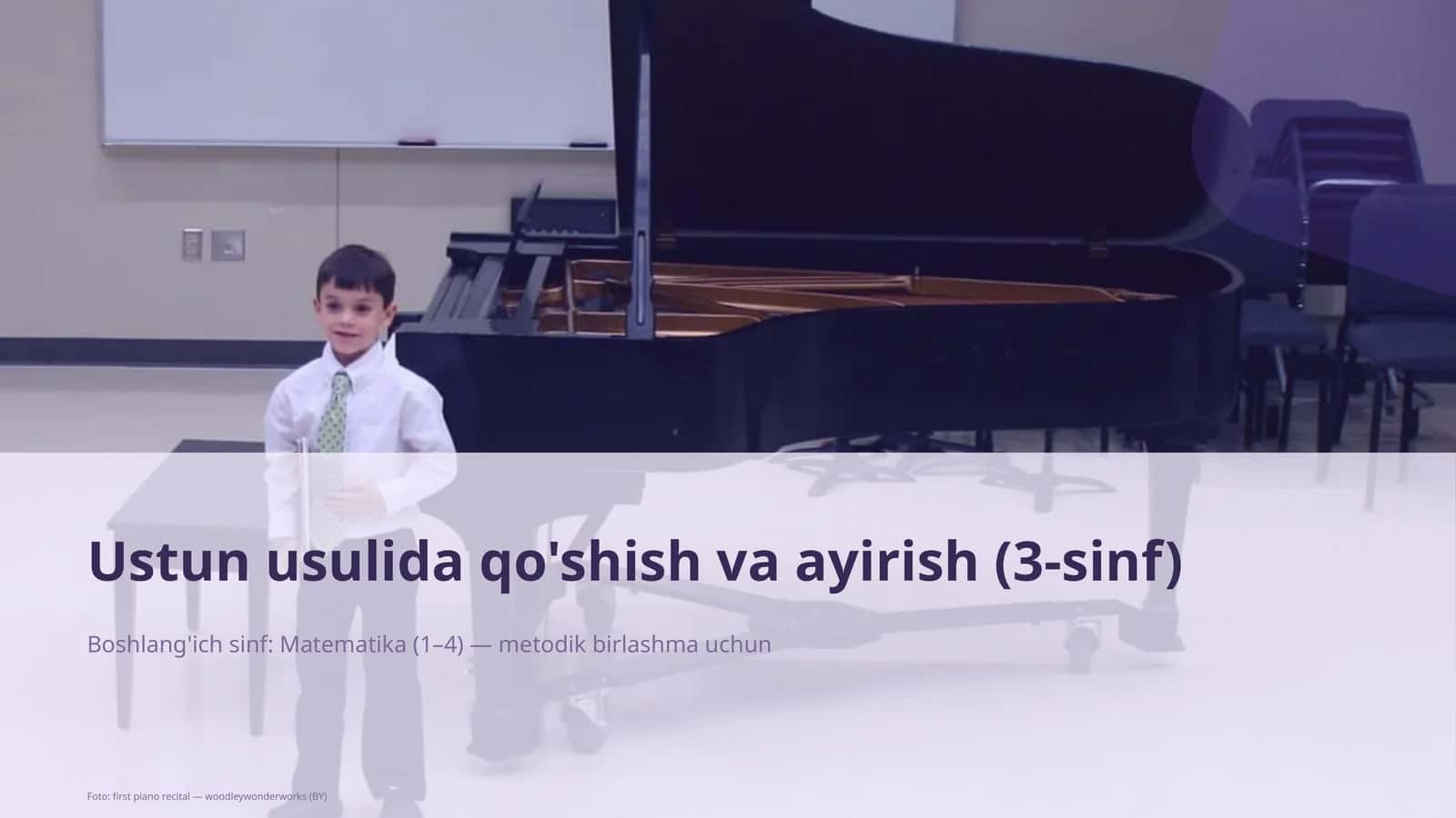 Ustun usulida qo'shish va ayirish (3-sinf)