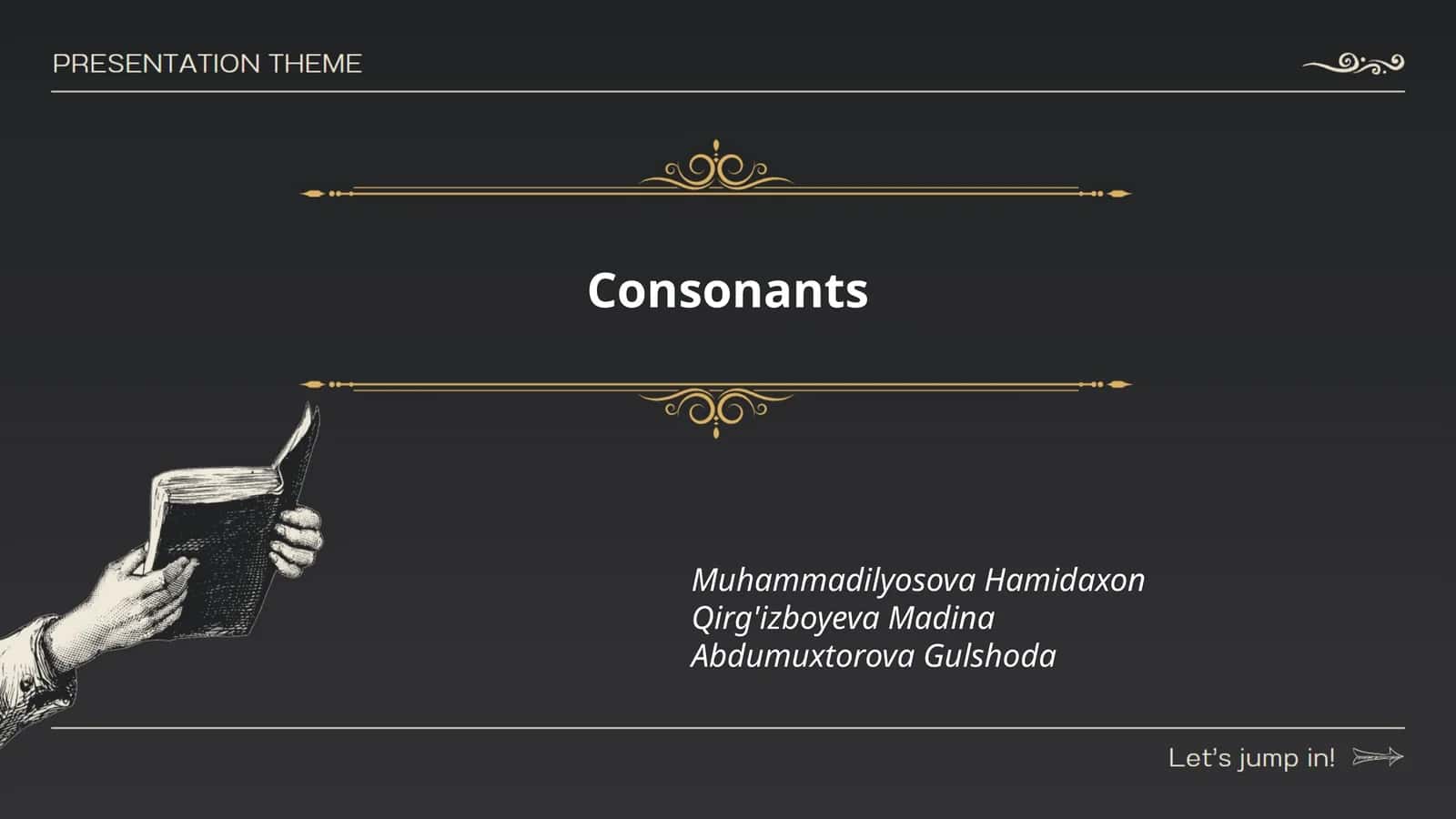 Consonants