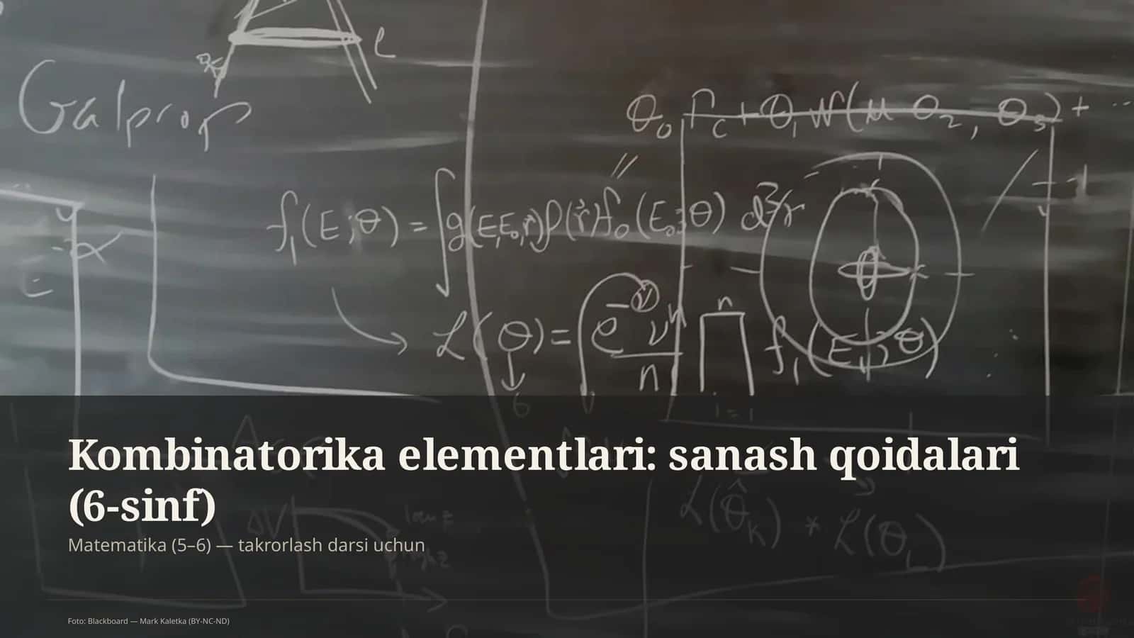 Kombinatorika elementlari: sanash qoidalari (6-sinf)