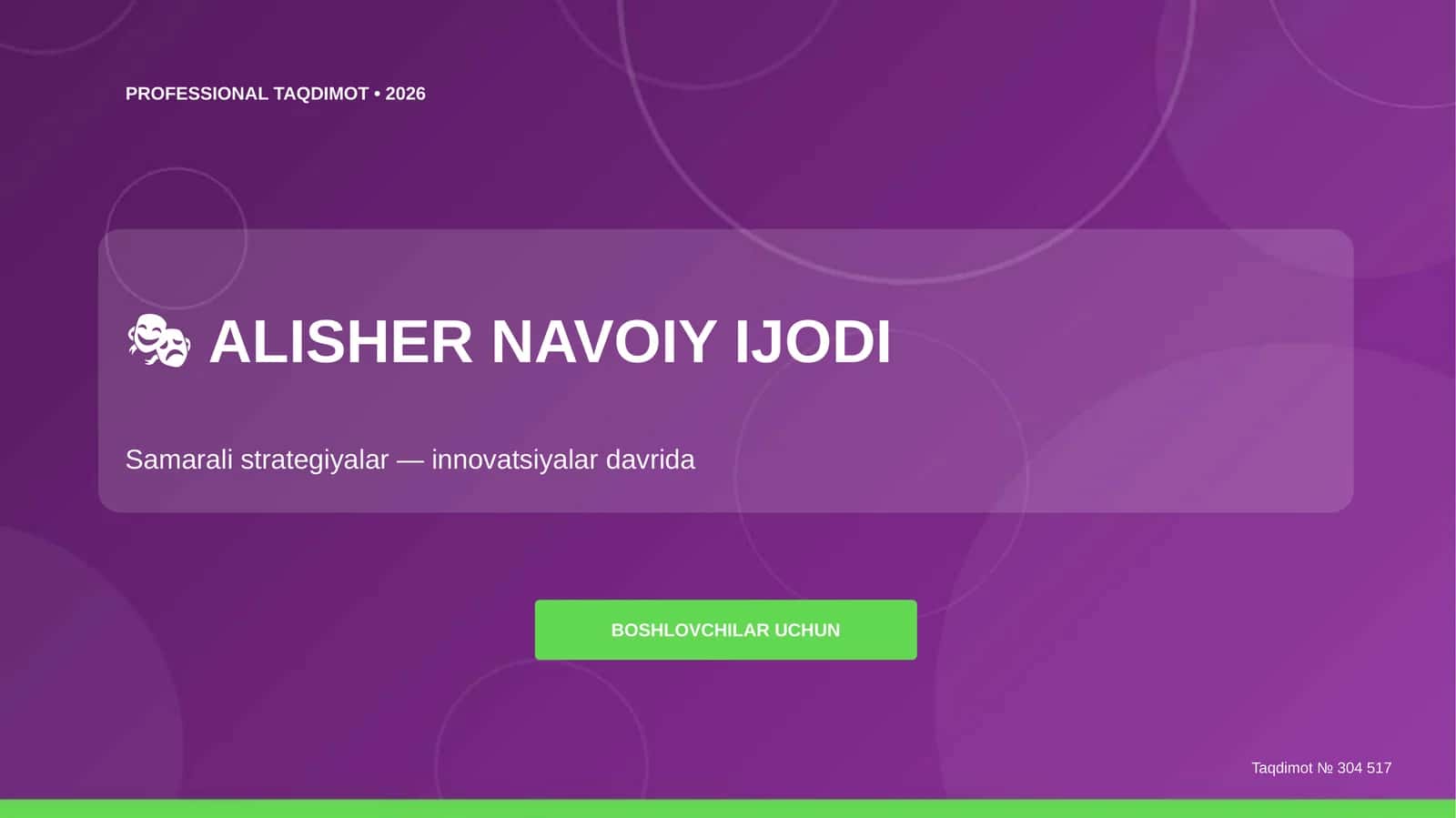 ALISHER NAVOIY IJODI