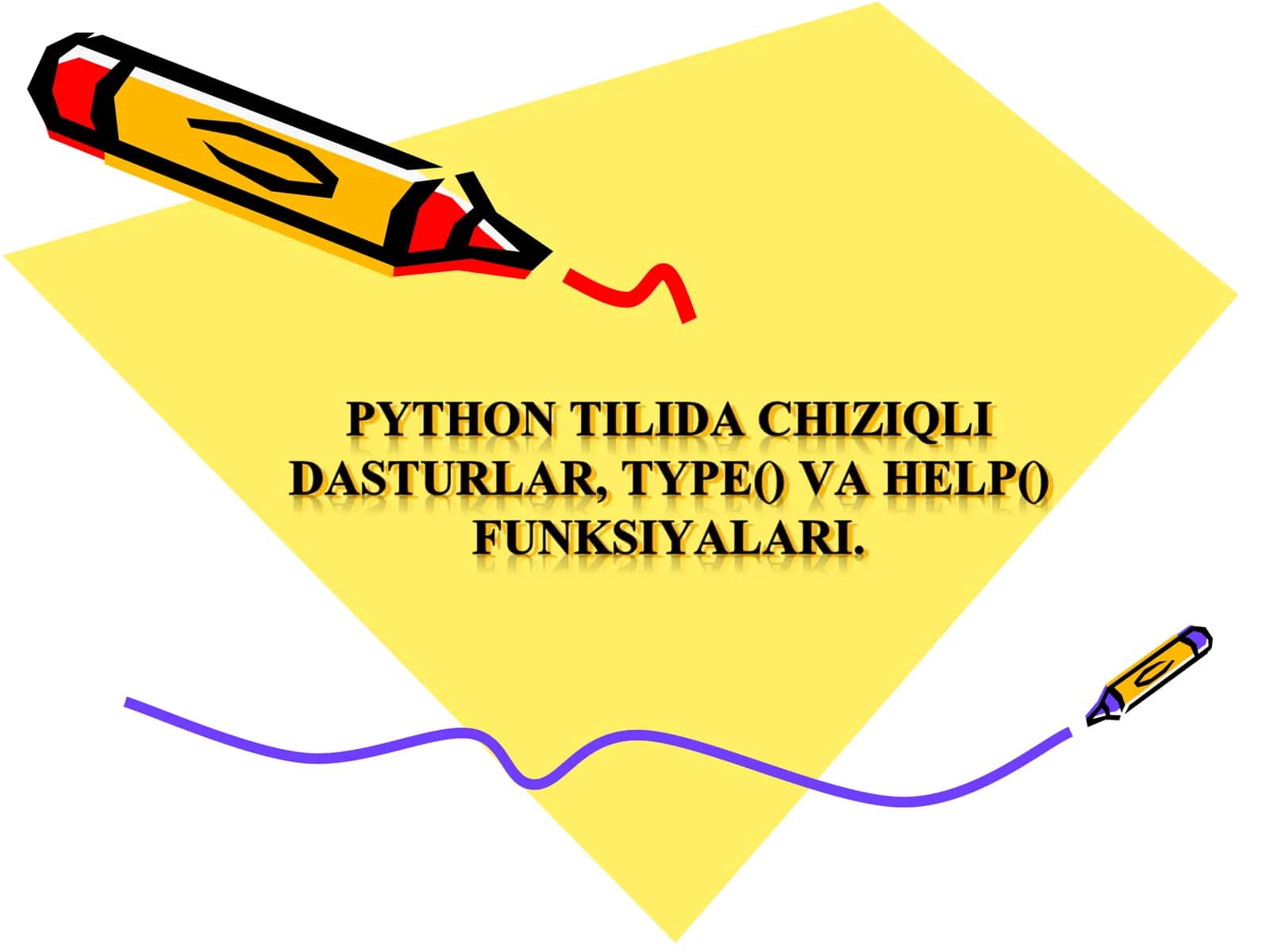 Python tilida chiziqli dasturlar