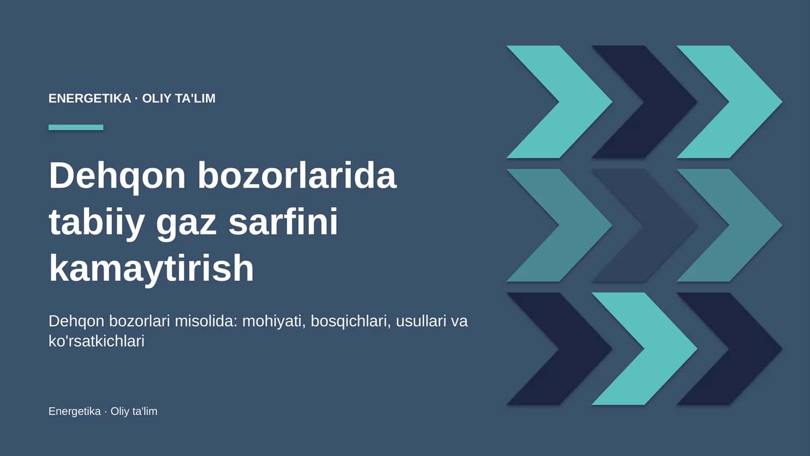 Dehqon bozorlarida tabiiy gaz sarfini kamaytirish