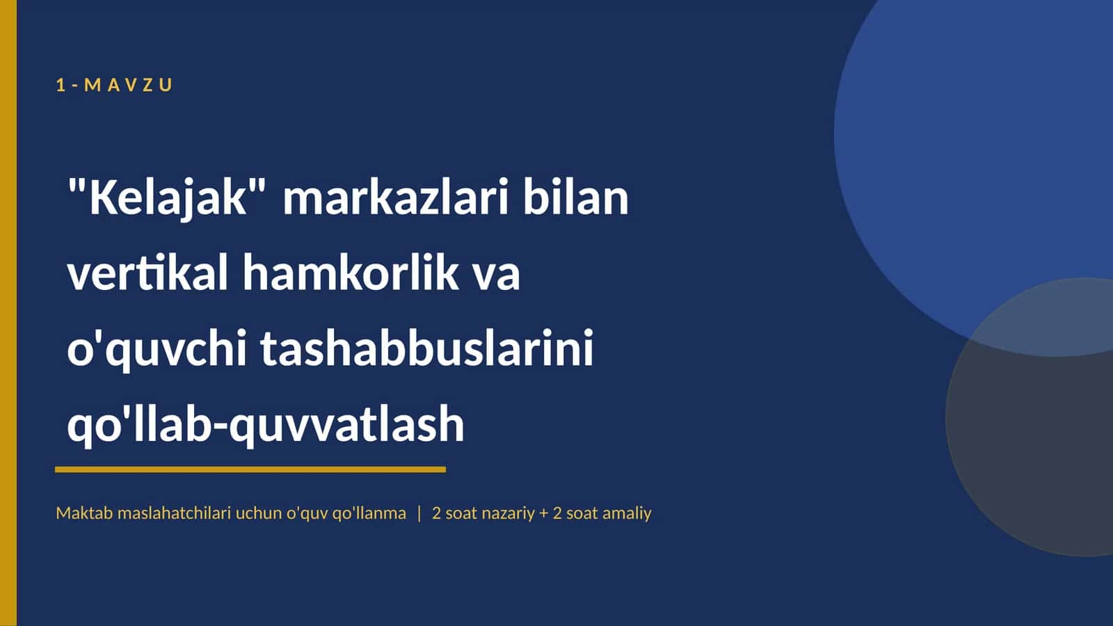 "Kelajak" markazlari bilan vertikal hamkorlik va o'quvchi tashabbuslarini qo'llab-quvvatlash