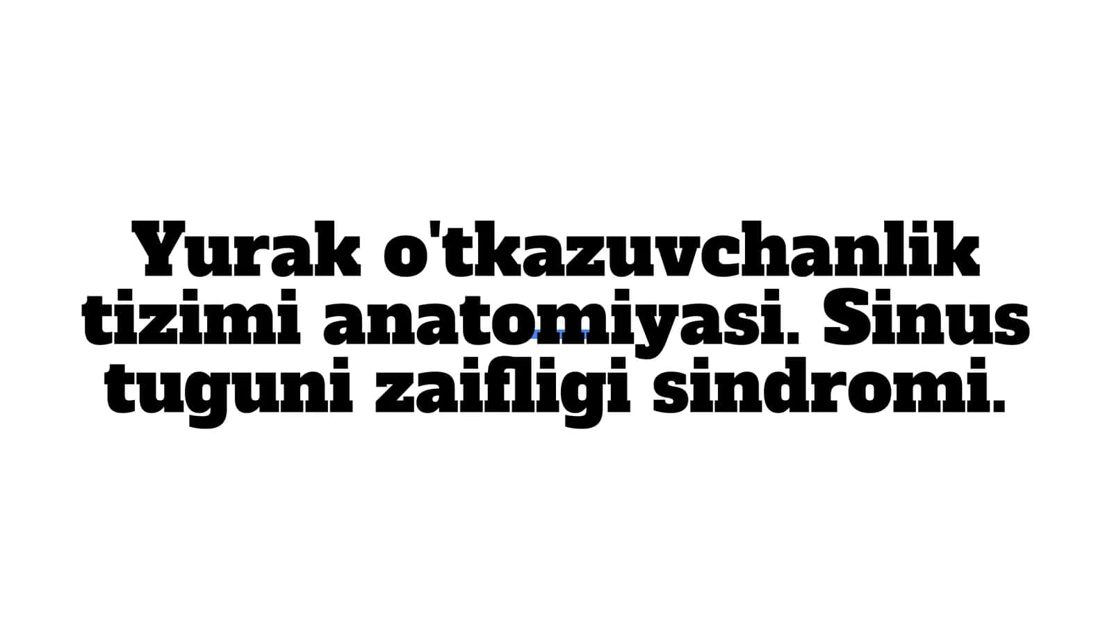 Sinus tuguni zaifligi sindromi (2-variant)