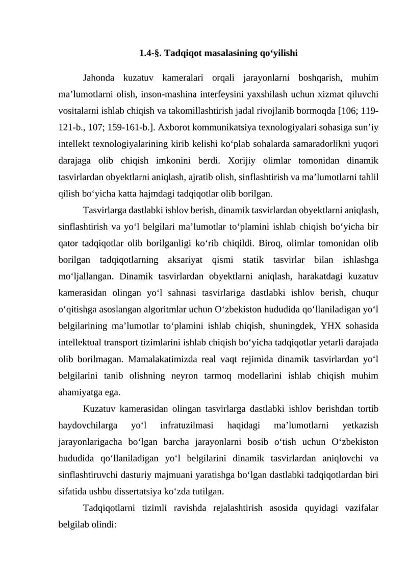 Ilmiy tadqiqot masalasining qo‘yilishi