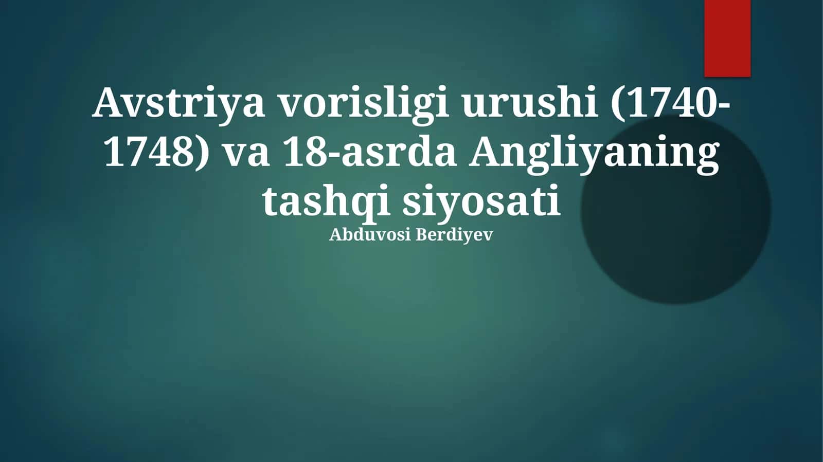 Avstriya Vorisligi Urushi: Yevropa Kuchlarining Kurashi