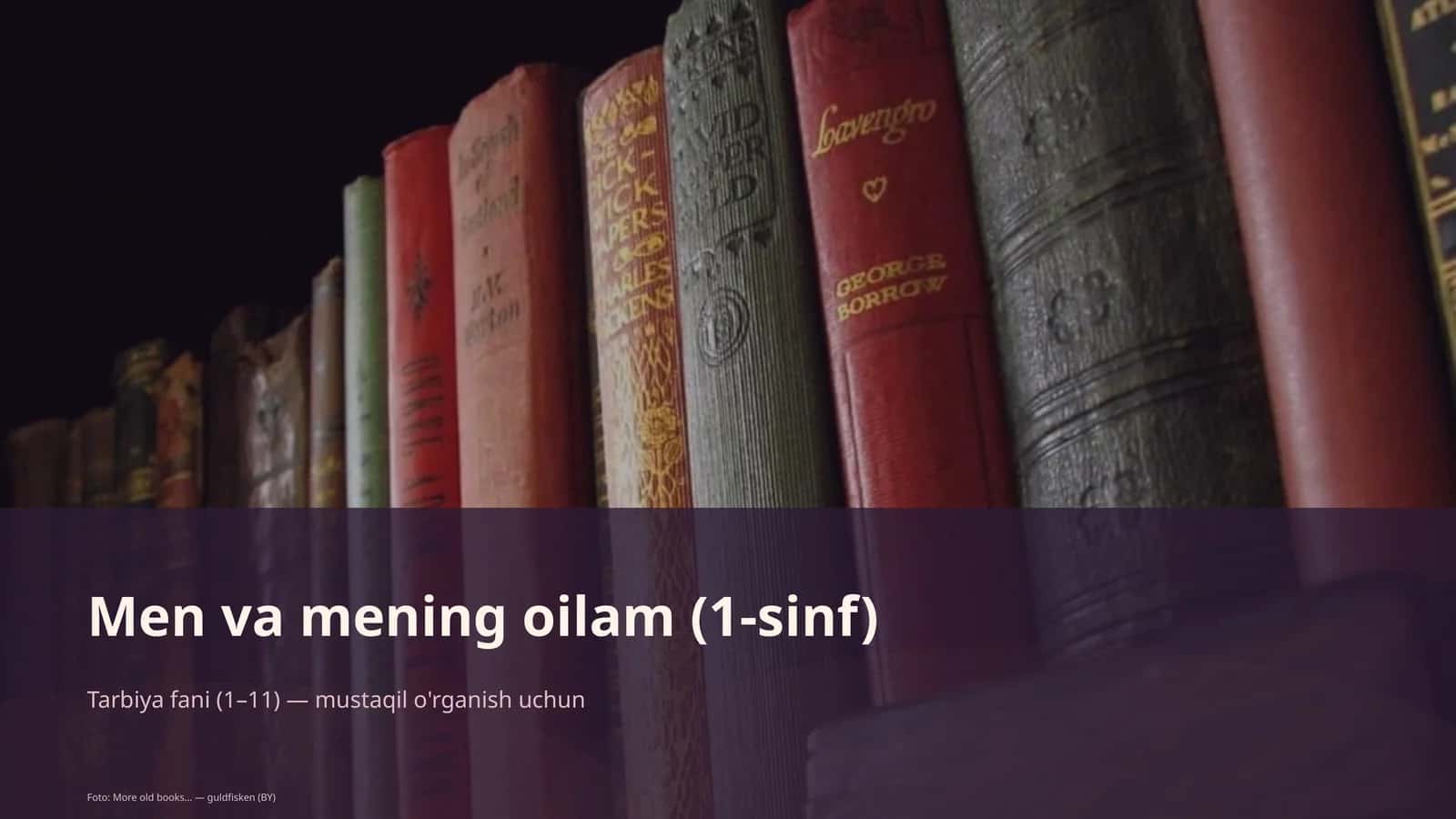 Men va mening oilam (1-sinf)