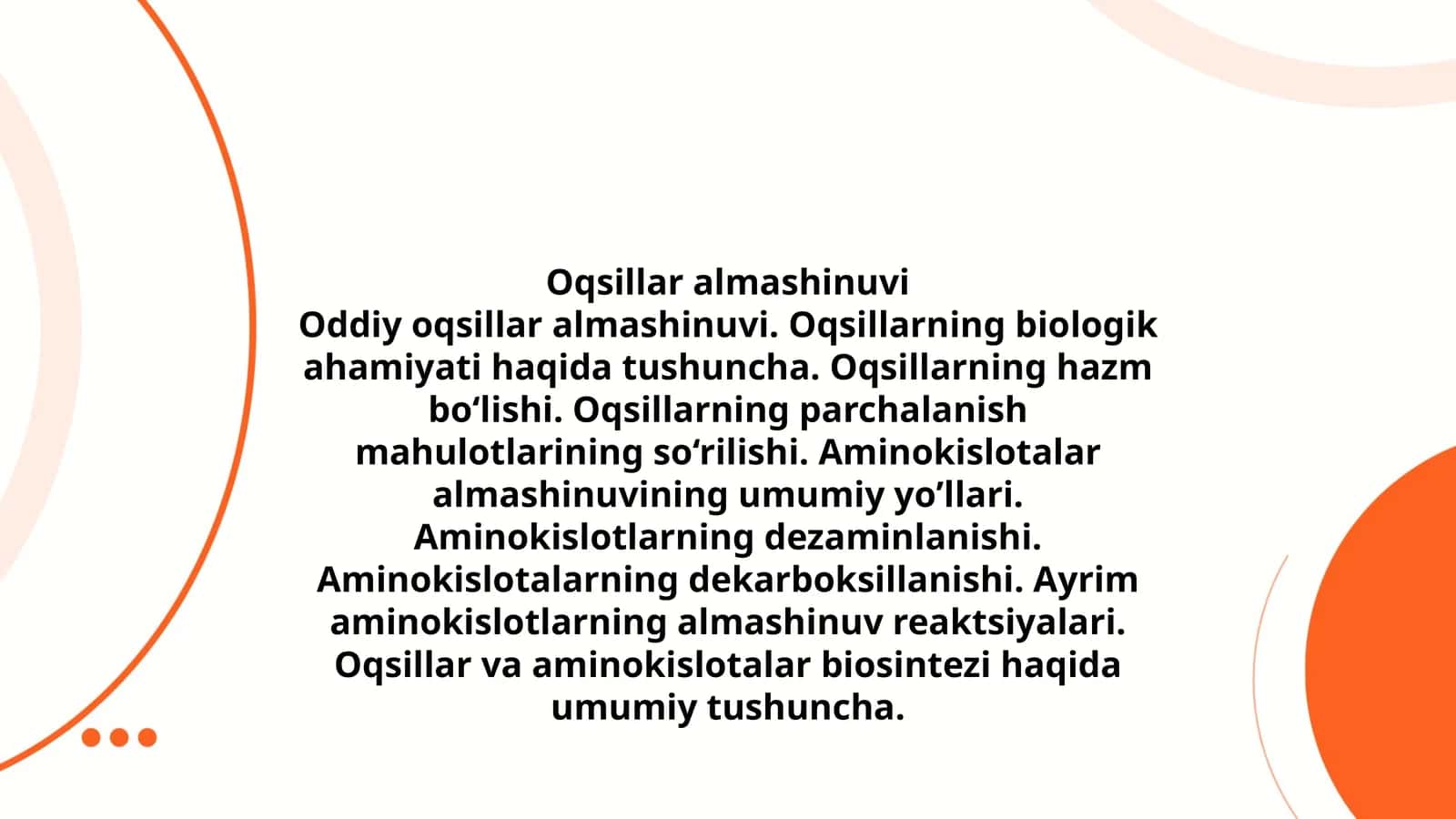 Oqsillar almashinuvi