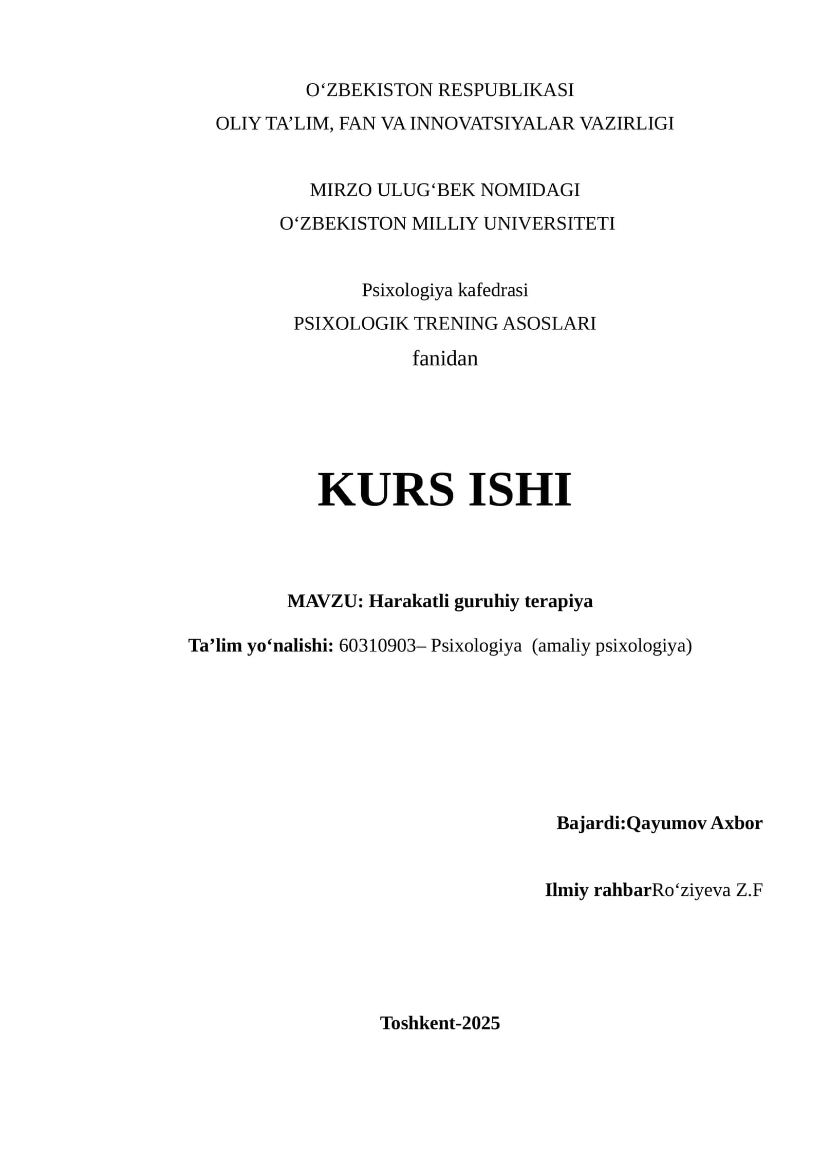 Harakatli guruhiy terapiya