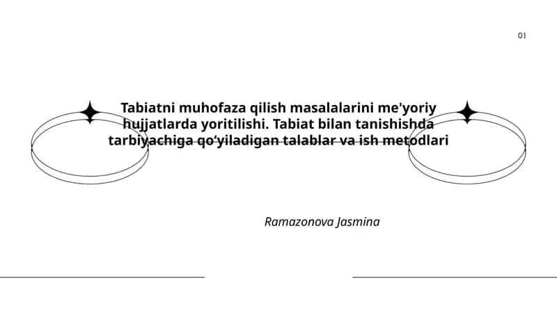 Tabiatni muhofaza qilish masalalarini me'yoriy hujjatlarda yoritilishi