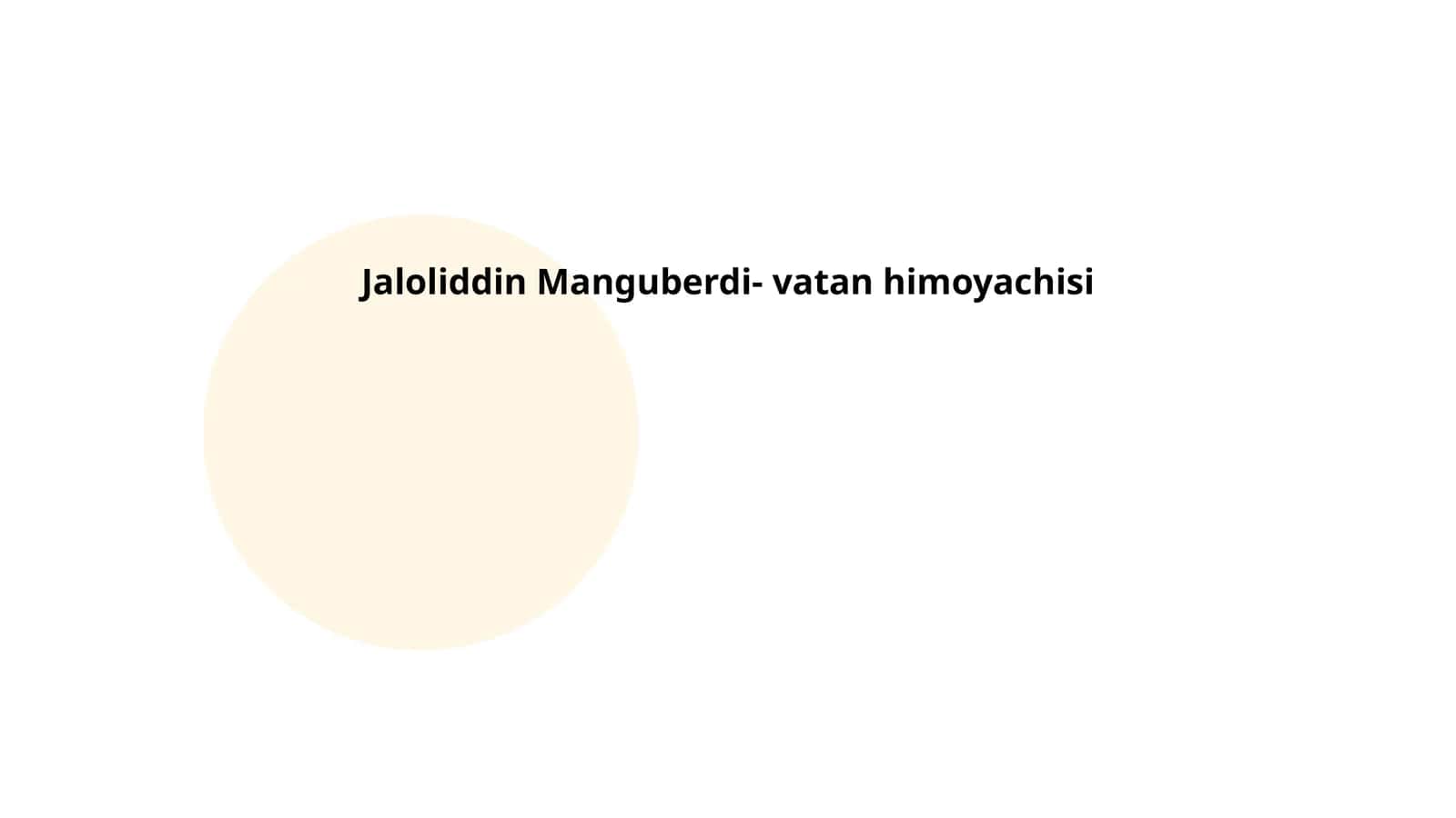 Jaloliddin Manguberdi- vatan himoyachisi