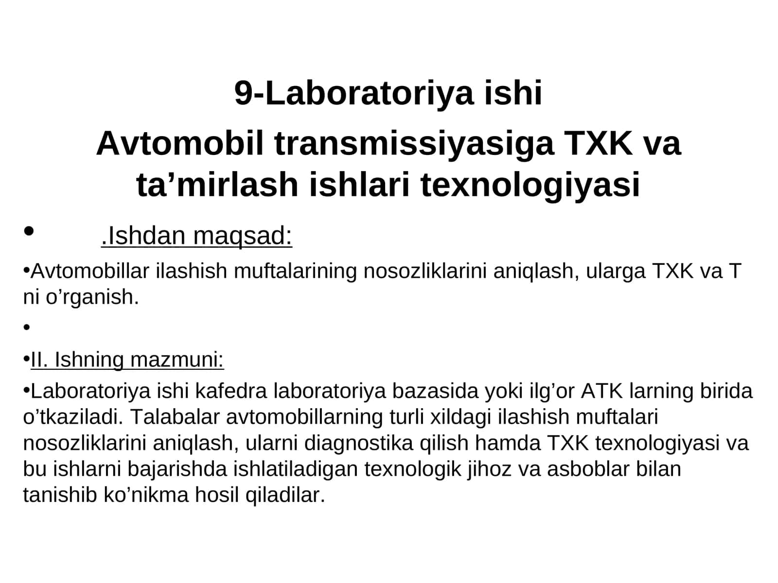 Avtomobil transmissiyasi 1
