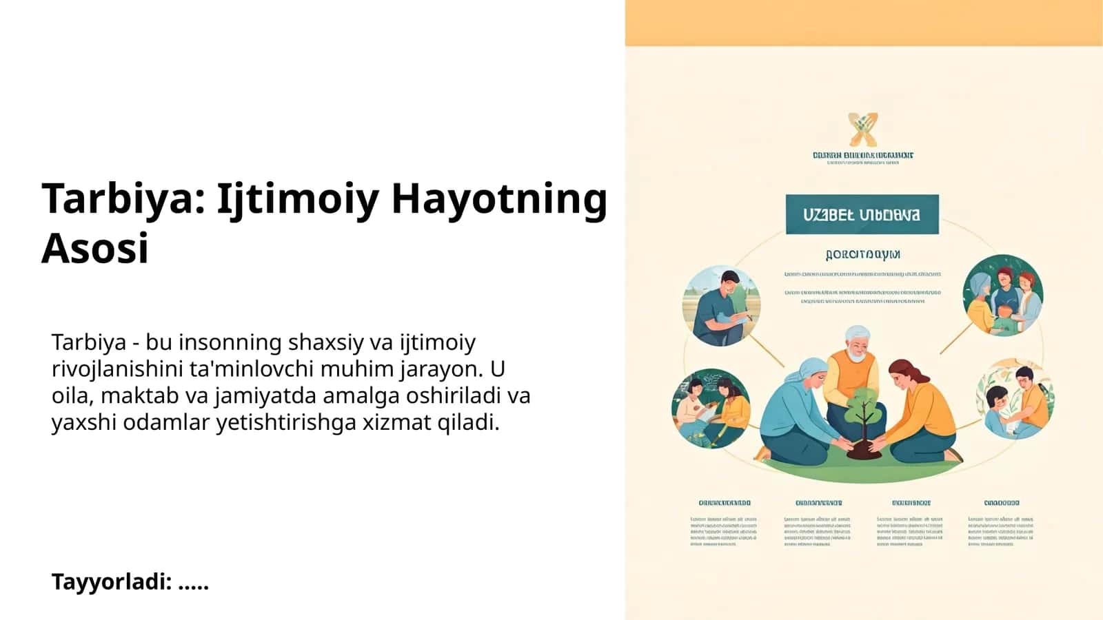 Tarbiya: Ijtimoiy Hayotning Asosi