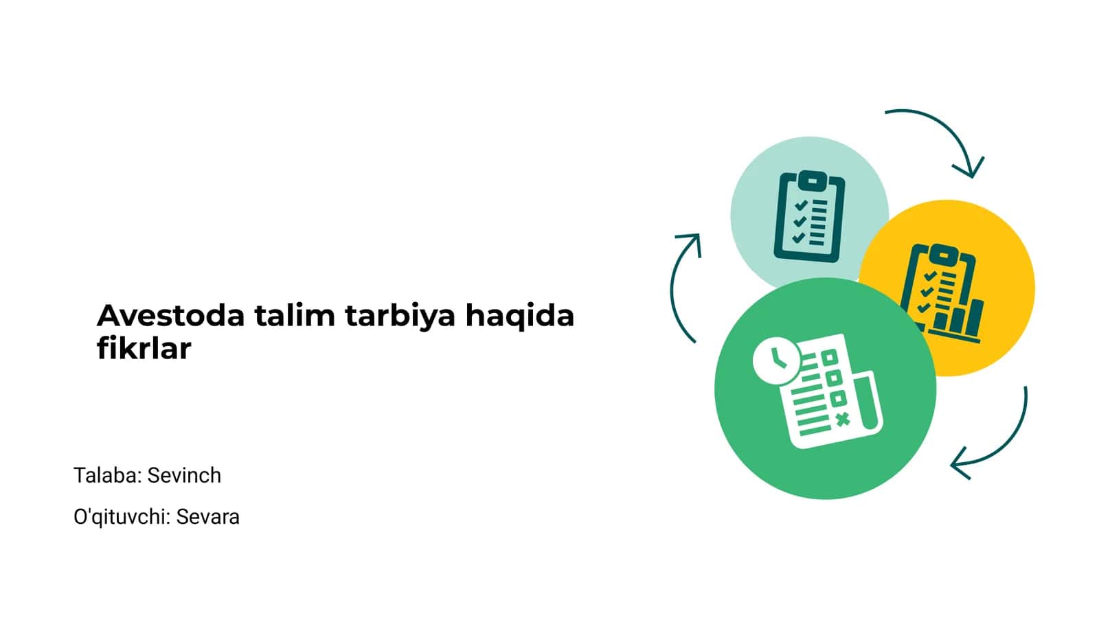 Avestoda talim tarbiya haqida fikrlar