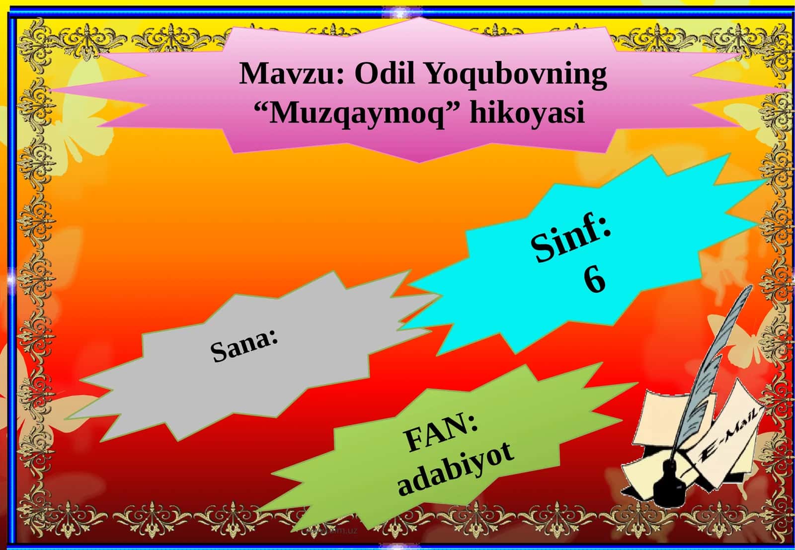 Odil Yoqubovning “Muzqaymoq” hikoyasi