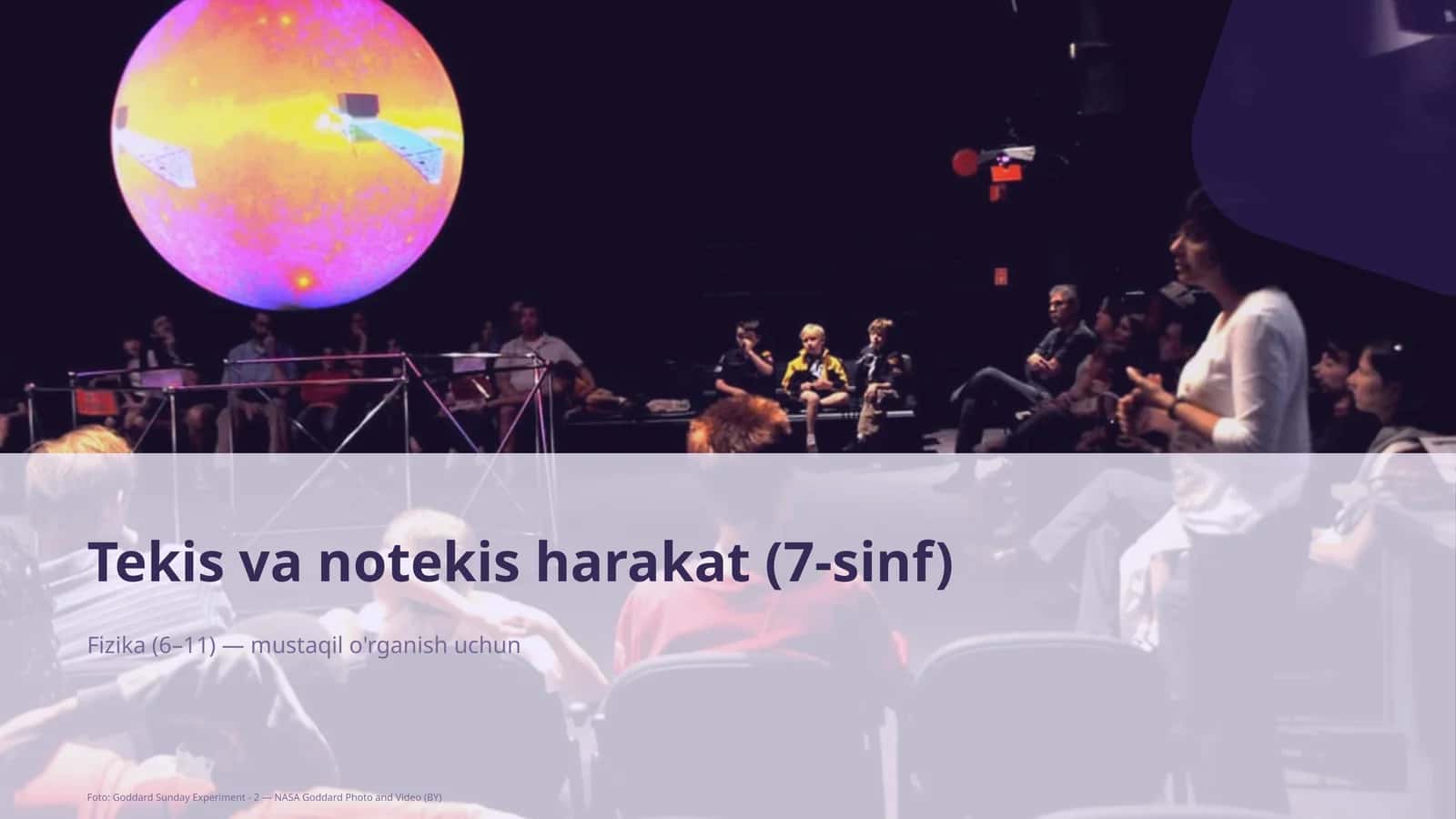Tekis va notekis harakat (7-sinf)