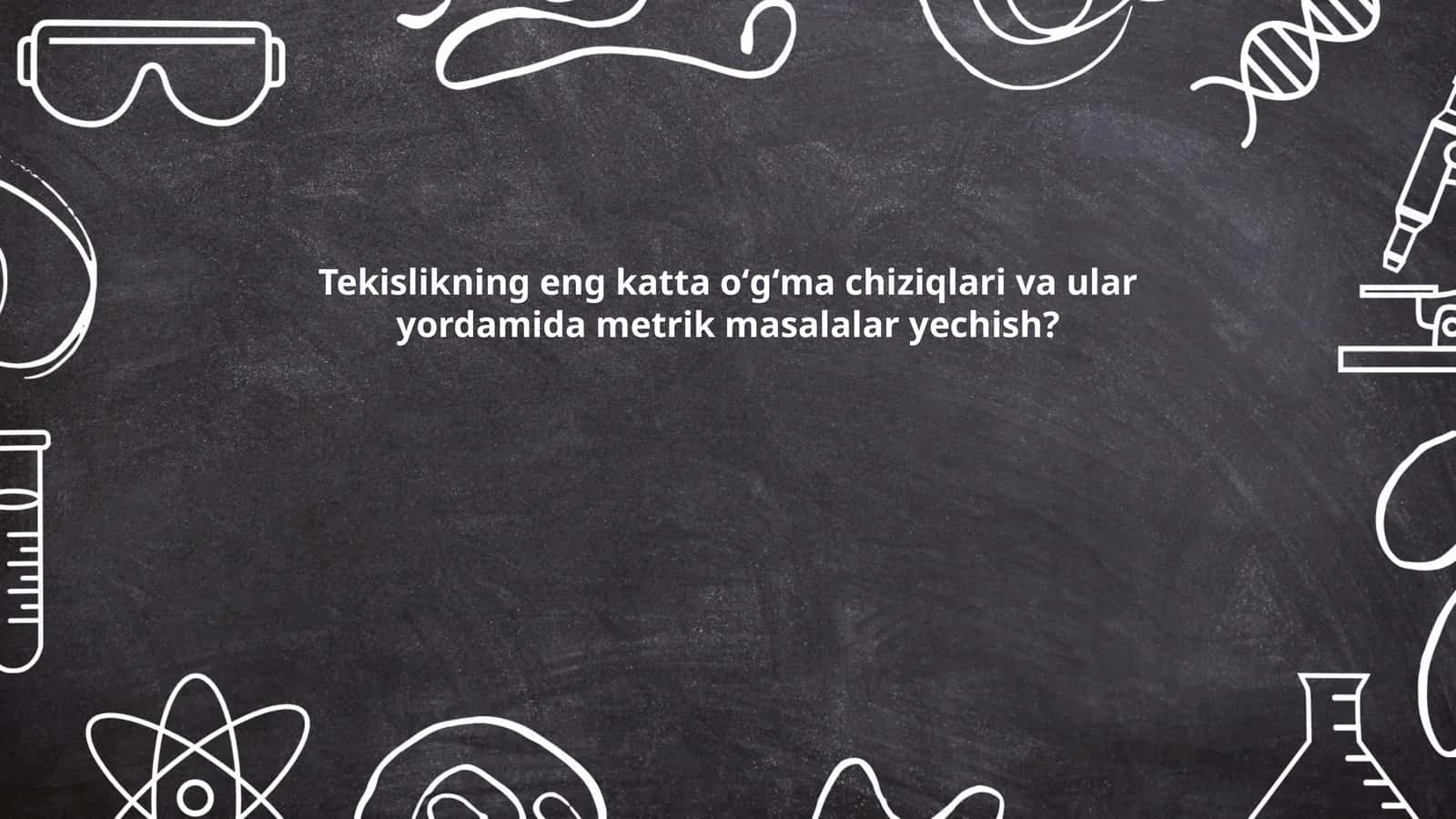 Tekislikning oʻgʻma chiziqlari asoslari