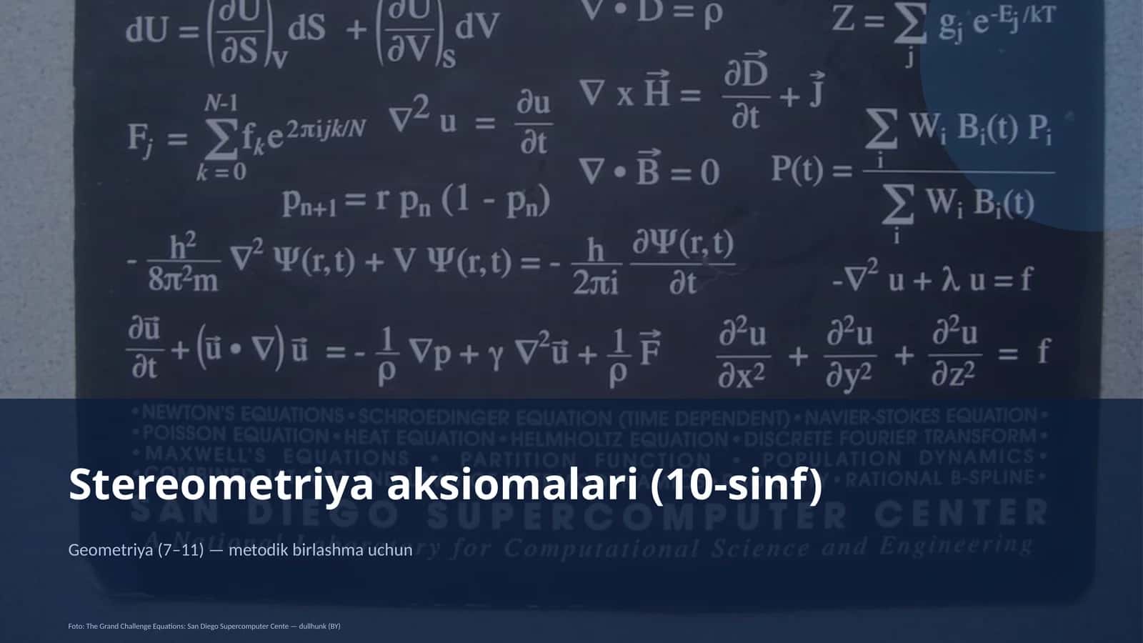 Stereometriya aksiomalari (10-sinf)