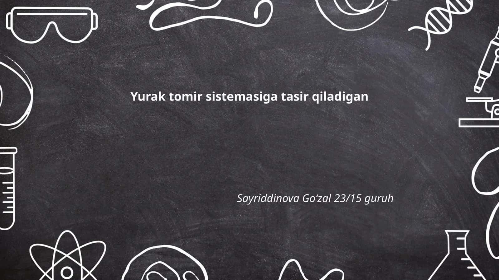 Yurak tomir tizimining anatomiyasi