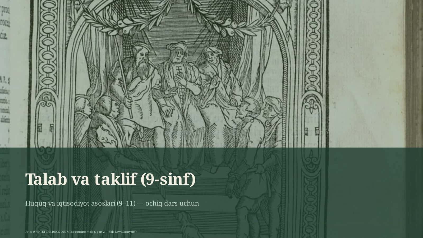 Huquq va iqtisodiyot asoslari (9–11)