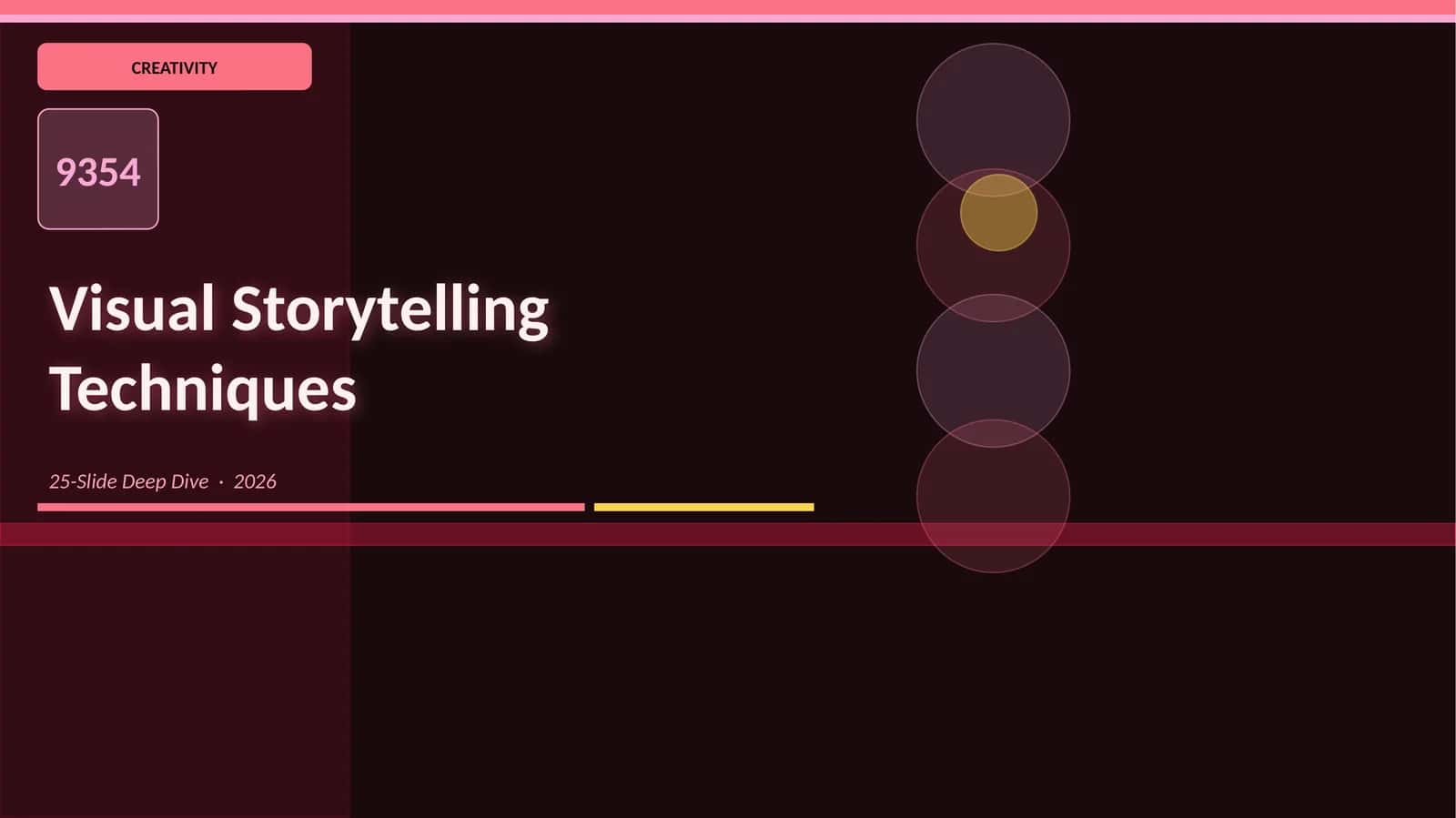 Visual Storytelling Techniques