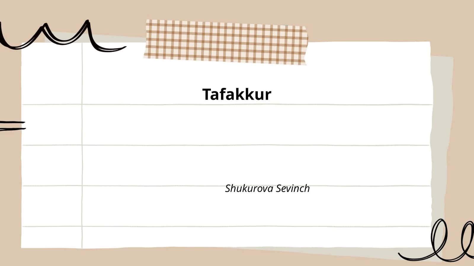 Tafakkur