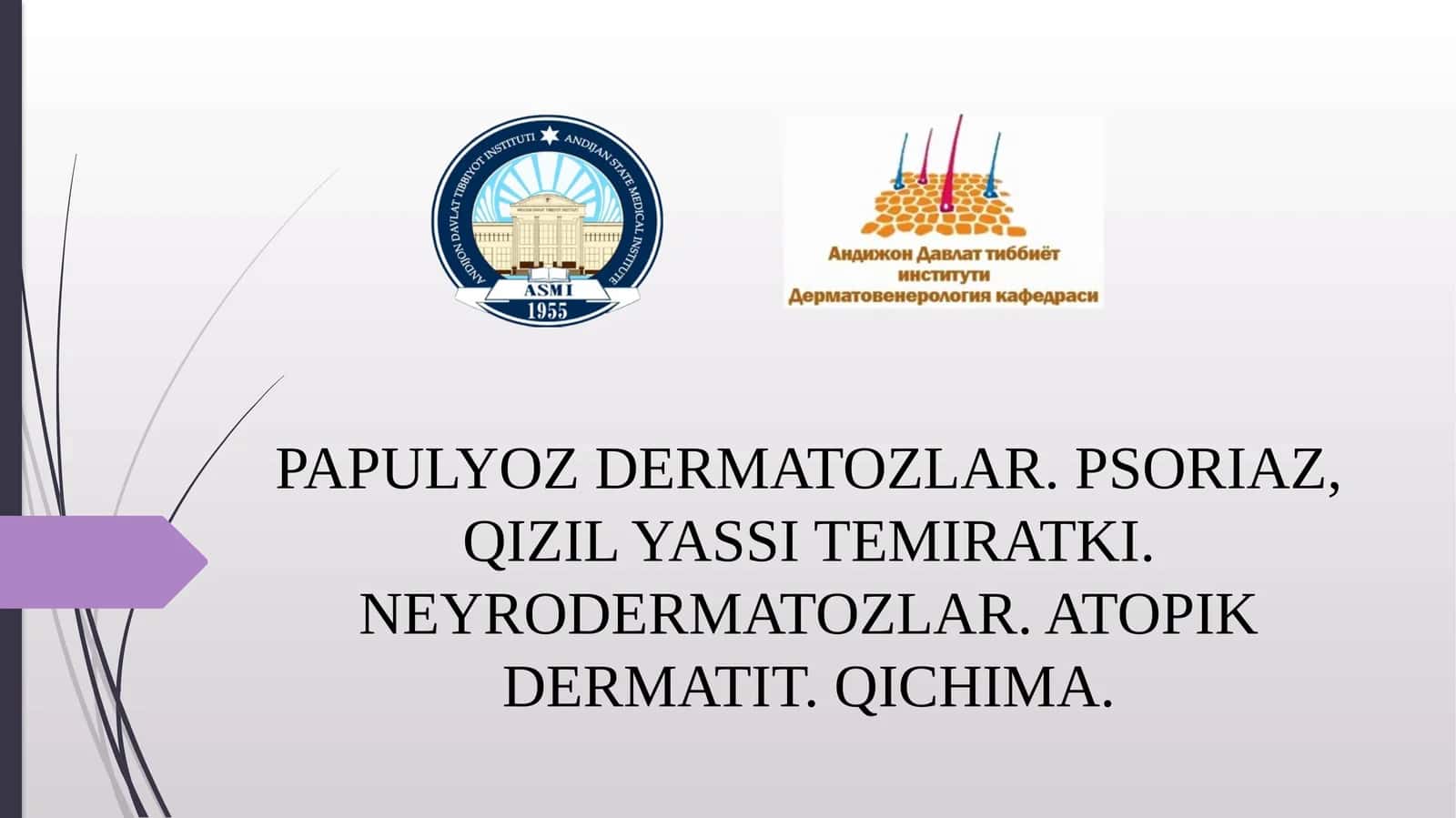Papulyozdermatozlar ve psoriaz