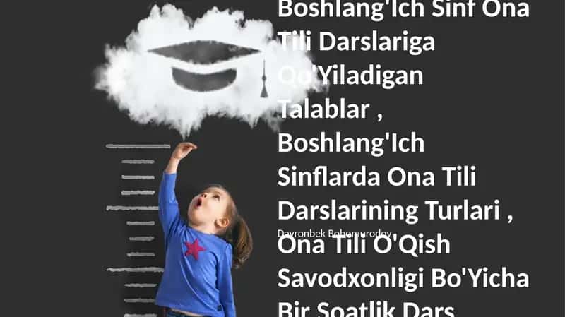 Ona Tilining O'Qitishning Maqsadi Va Vazifalari