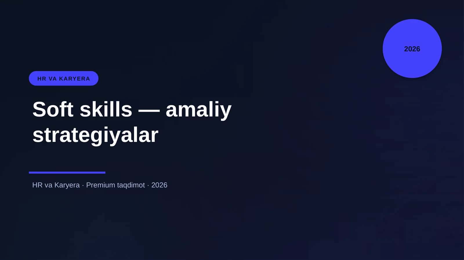 Soft skills — amaliy strategiyalar