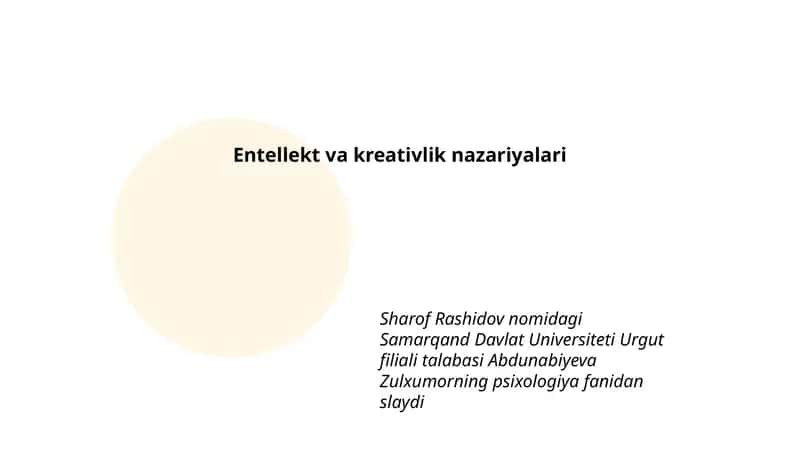 Psixologiya fanidan slayd