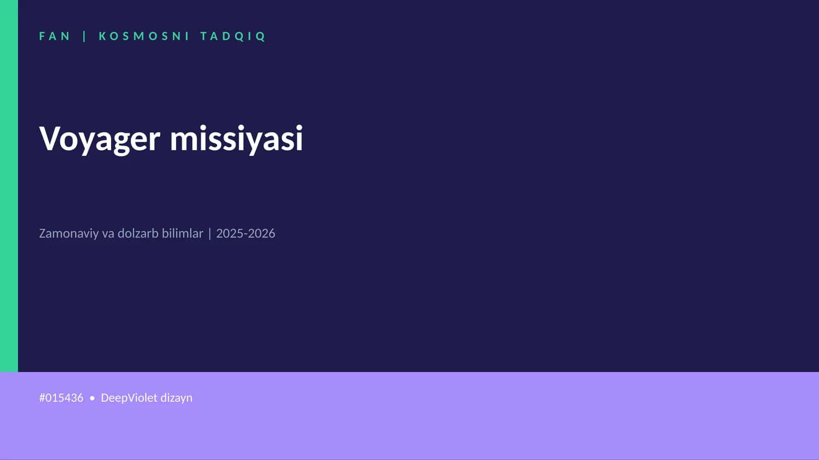 KOSMOSNI TADQIQ