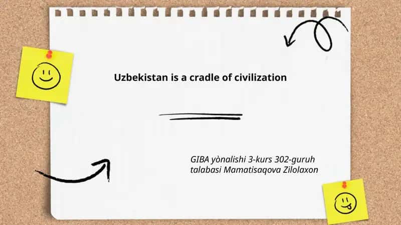 GIBA yònalishi 3-kurs 302-guruh talabasi Mamatisaqova Zilolaxon