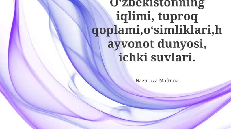 Oʻzbekistonning Iqlimi