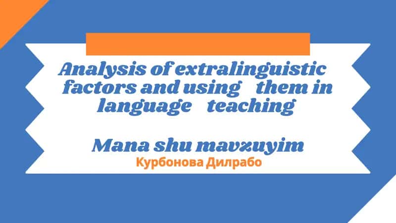Key Extralinguistic Factors in Language Learning