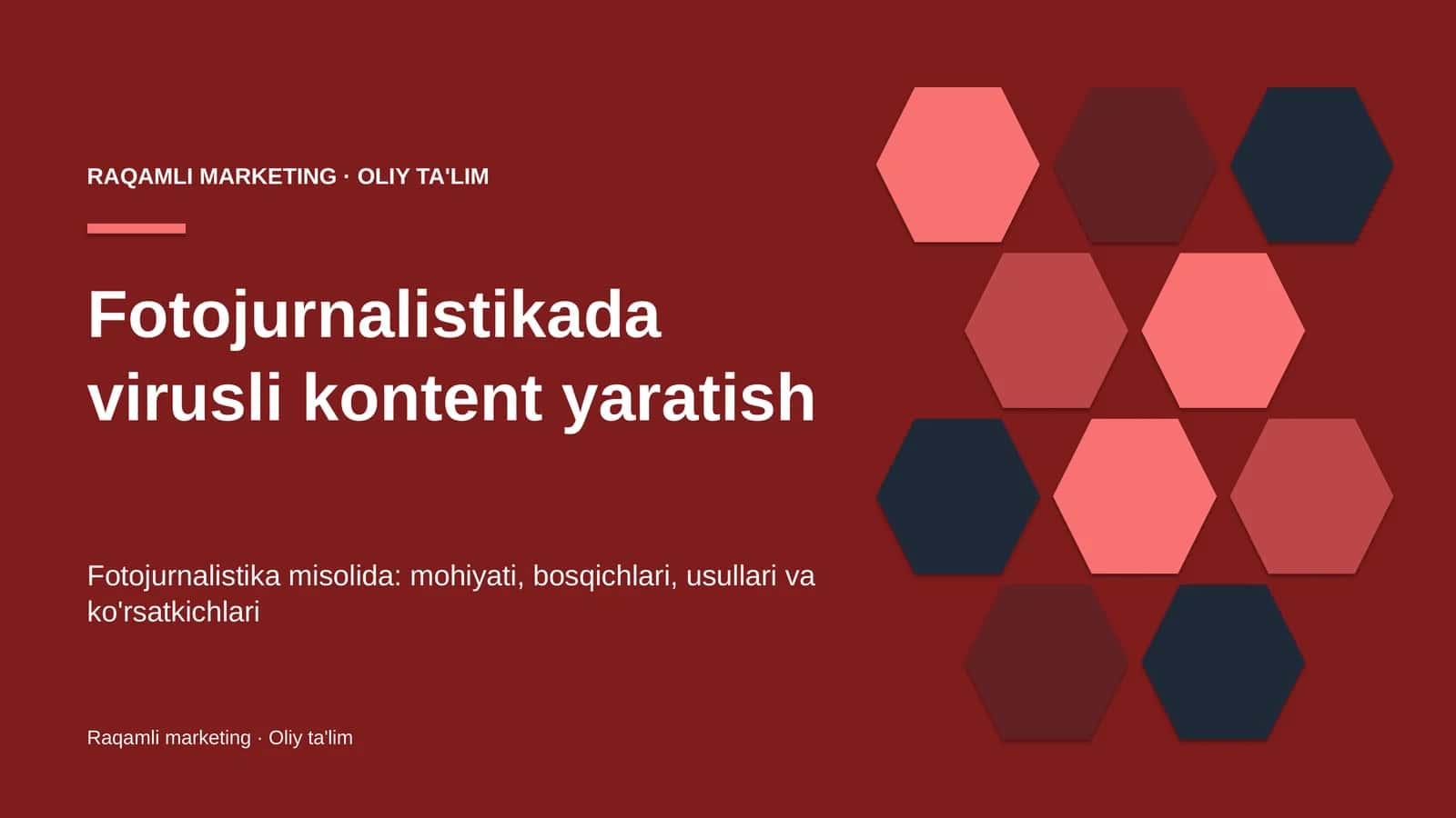 Fotojurnalistikada virusli kontent yaratish