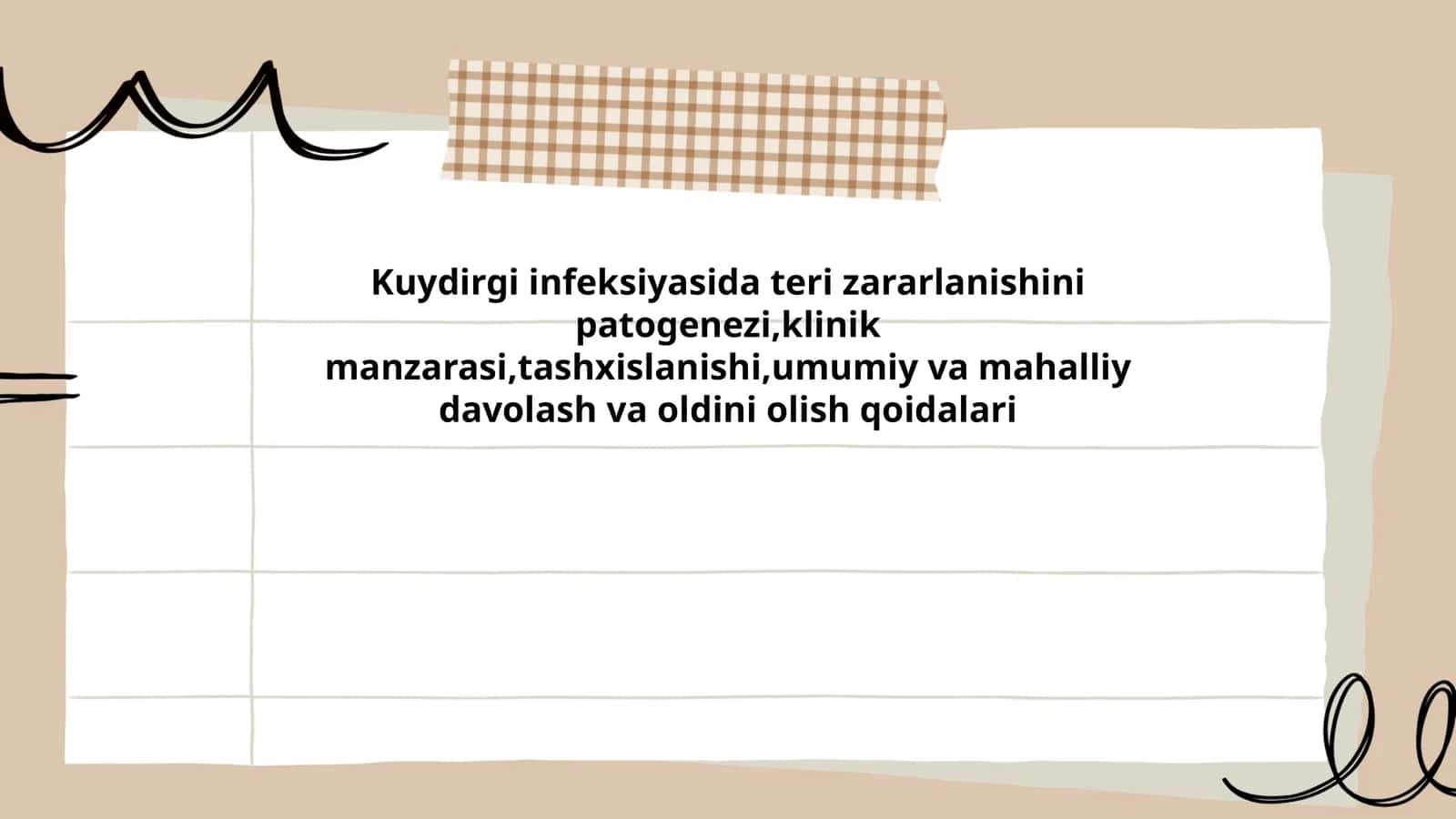 Kuydirgi infeksiyasida teri zararlanishini patogenezi