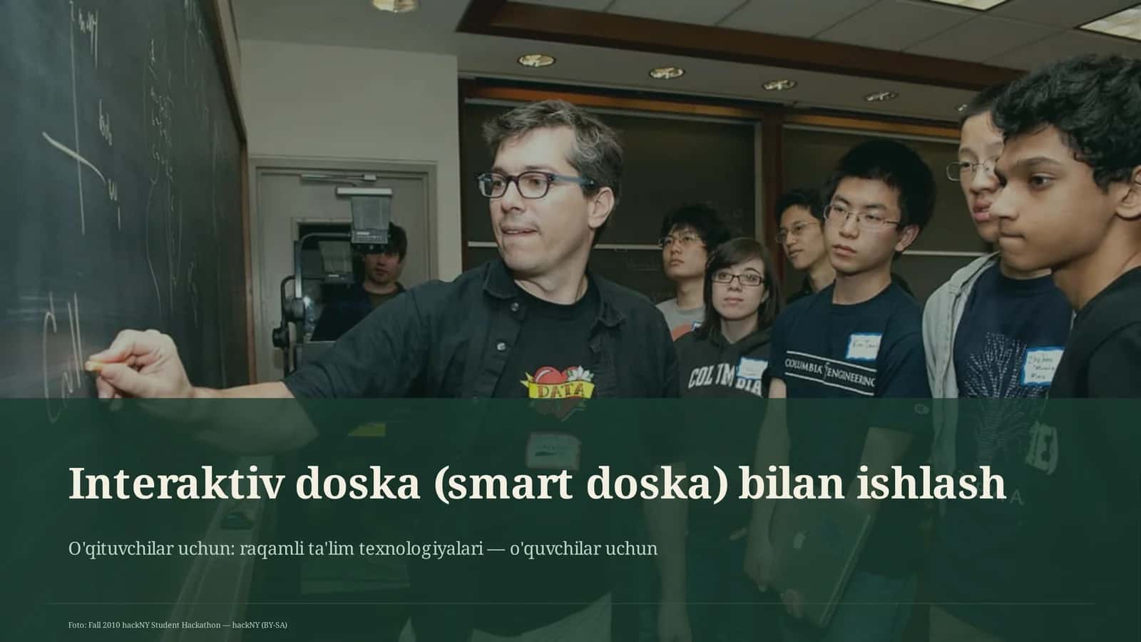 Interaktiv doska (smart doska) bilan ishlash