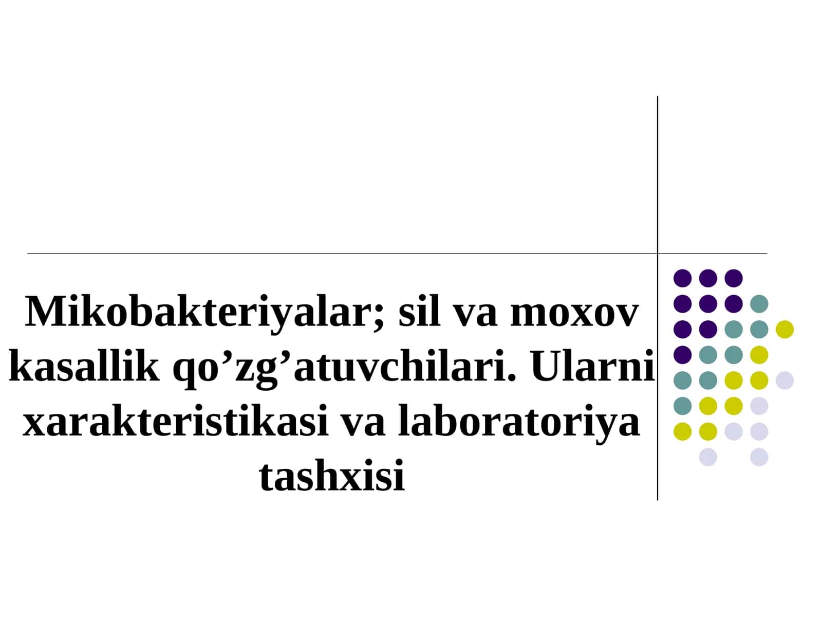 Sil va moxov kasallik qo’zg’atuvchilari