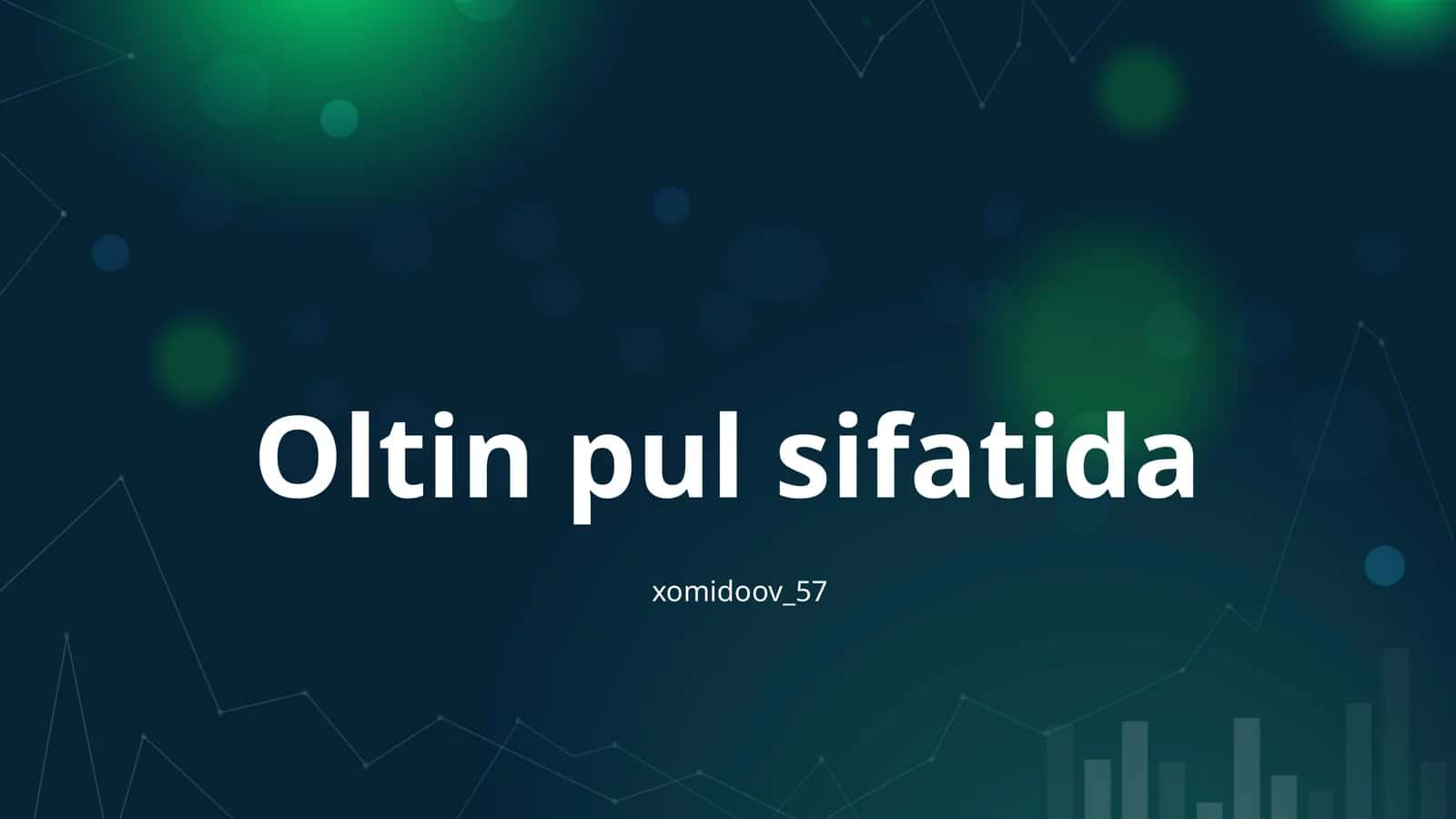Oltin pul sifatida