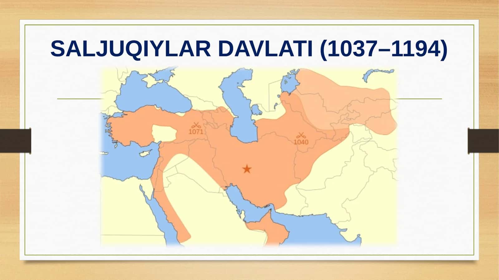 SALJUQIYLAR DAVLATI (1037–1194)