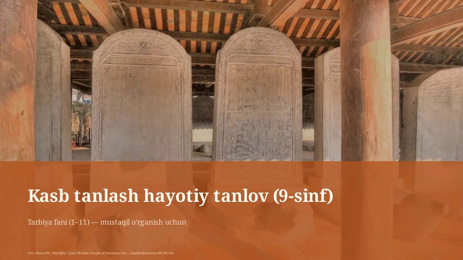 Kasb tanlash hayotiy tanlov (9-sinf)