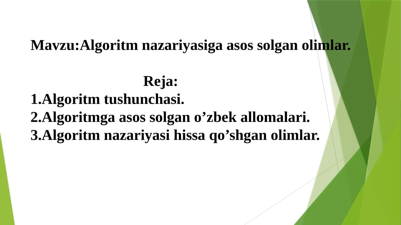 Algoritm nazariyasiga asos solgan olimlar