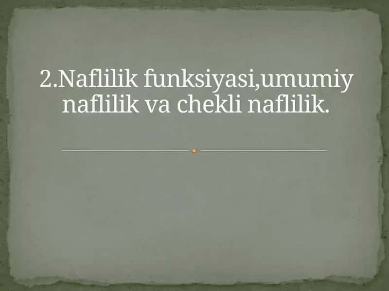 Naflilik funksiyasi