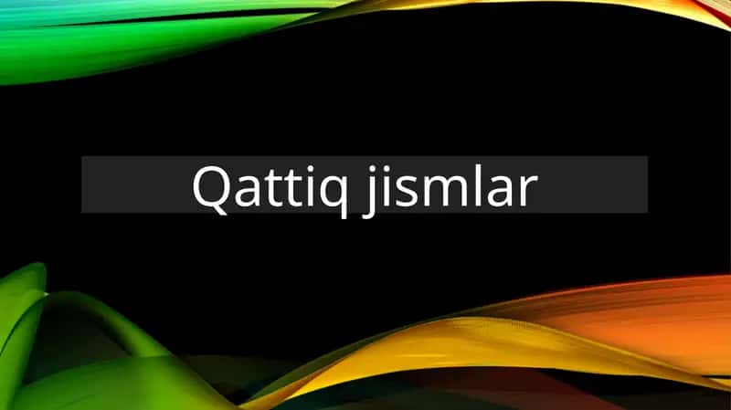 Qattiqjismlar