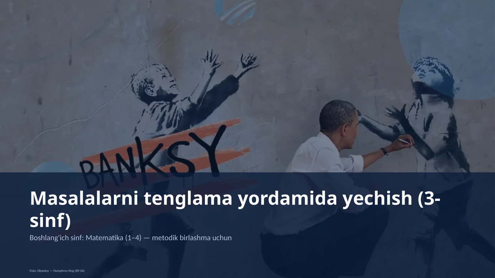Masalalarni tenglama yordamida yechish (3-sinf)