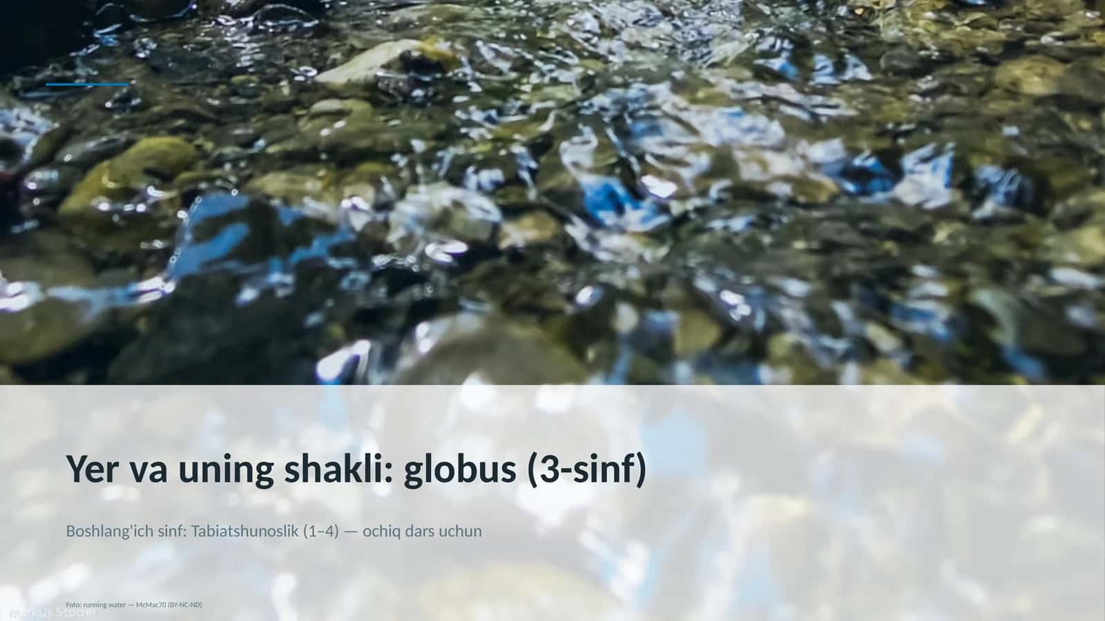 Yer va uning shakli: globus (3-sinf)